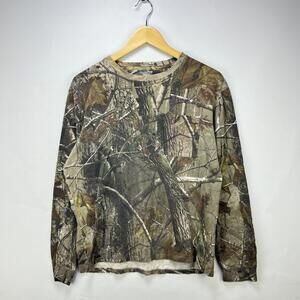 Vintage Y2K Realtree Camo Long Sleeve Shirt Medium